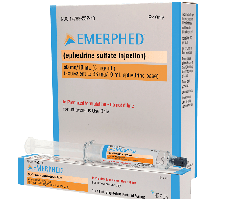Nexus Pharmaceuticals gets FDA approval for Emerphed pre-filled syringe