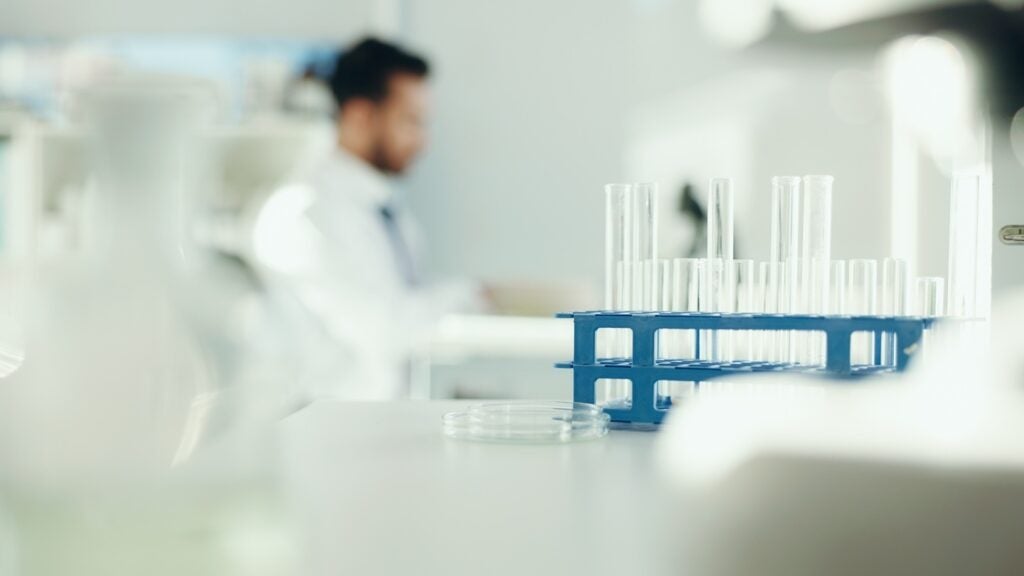 Science,,Sample,And,Man,With,Test,Tube,In,Lab,For